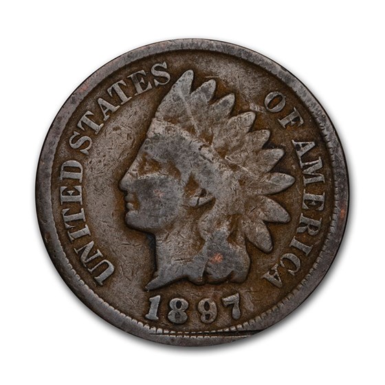 1897 Indian Head Cent Good+ 1897 Indian Head Cent Good+